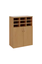 RG - 3 kancelářská skříň, 2-dveřová/registrační vložka, 1100x800x400, buk Royal